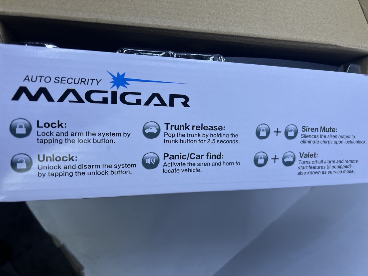 دزدگیر ریموت ساده ماجیکار